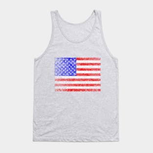 Grunge US Flag Tank Top